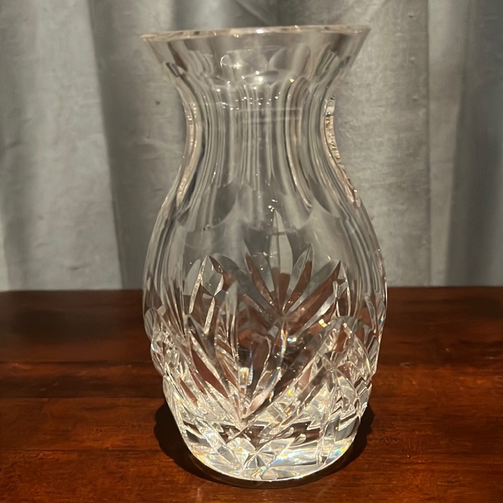 Vintage Waterford 5” Flared Vase Fan Cuts signed